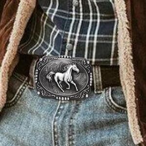 Large Western Galloping Horse belt buckle